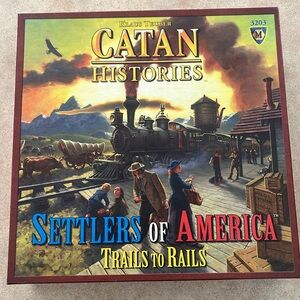 Catan Histories Settlers Of America Trails To Rails Board Game